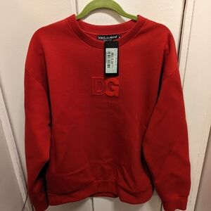 Dolce and Gabanna red sweatshirt
